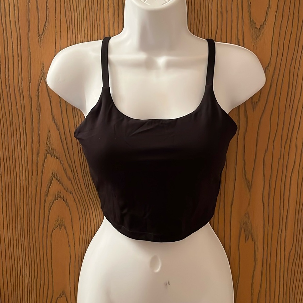 Black Sports Bra Tank Top
